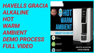 HAVELLS GRACIA ALKALINE#HOT #WARM#AMBIENT#demo#havellsindia#ro#water #video#aqua #filter#water