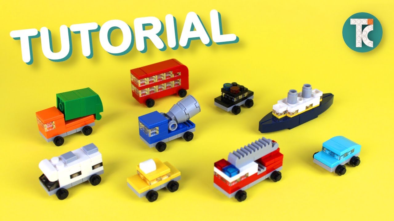 Lego Mini Vehicles Part 1 Tutorial Youtube