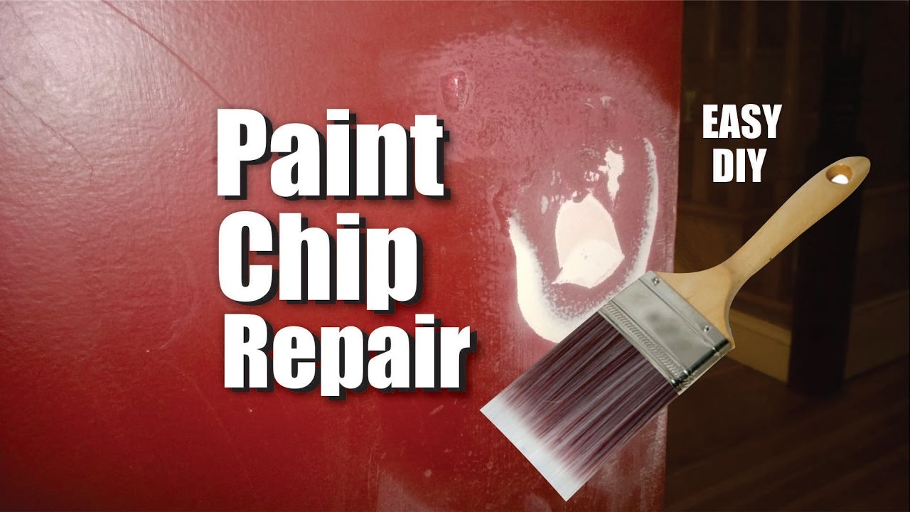 How To Easily Repair Paint Chips And Peeling Damage To Drywall Or ...