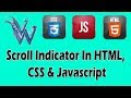 Scroll Indicator Wordpress | CSS Scroll Down Animation | Scroll Activated Animation HTML CSS JQUERY