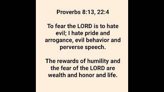 When ill effects of pride are no match for the rewards for humility.  #fearthelord #pride #arrogance