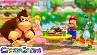 Mario Party 10 Coin Challenge - Donkey Kong vs Peach vs Mario vs Yoshi Master CPU Gameplay