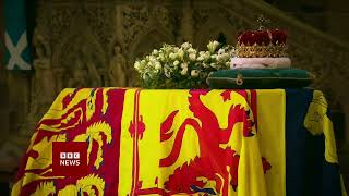 BBC News Sombre Countdown - Queen Elizabeth II Dies