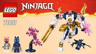 LEGO NINJAGO® Dragons Rising Sora’s Elemental Tech Mech (71807)[209 pcs] Building Instructions | TBB