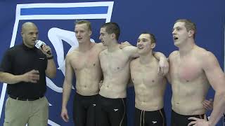 2019 WashU men's 400 medley relay National Champions