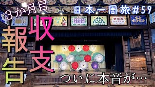 【夫婦で仕事を辞めて日本一周#59】　ついに本音がポロリ…日本一周3か月目の収支報告です【決算】