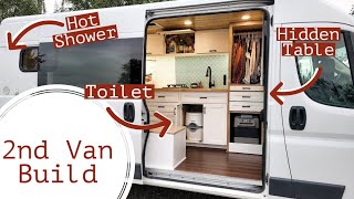 VAN TOUR | Self-Built Ram Promaster Van Conversion | Tiny Home in a Camper Van | L&K SEIMS 2021