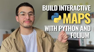 Create intereactive maps with PYTHON and FOLIUM in only a few lines of code.