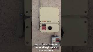 SolarEdge Inverter Not Working - How to Check!
