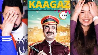 KAAGAZ | Trailer Reaction | Pankaj Tripathi, Sandeepa Dhar | Reaction by Jaby Koay & Achara Kirk