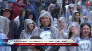 New Yorkers March in the Celebrate Israel Parade