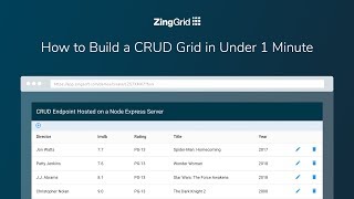 How to Build a CRUD Grid in Under 60 Seconds