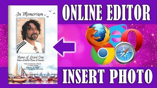 Funeral Programs Edit Online - How To Insert A Photo