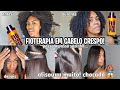 FIOTERAPIA NO MEU CABELO CRESPO💖| ALISOU MUITO, CHOCADA 😱 passo a passo SOZINHA| por By Luana Santos