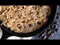 Flourless Peanut Butter Chocolate Chip Cookie Skillet Recipe