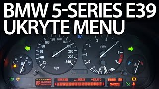 Ukryte menu zegarów BMW E39 (diagnostyczny testowy tryb serwisowy)