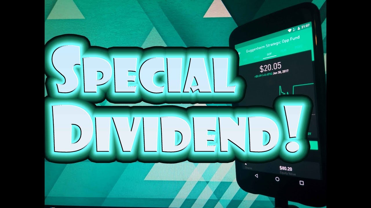 Robinhood APP - ANOTHER SPECIAL DIVIDEND! | Dividend Capture Investing ...