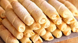 TUBES WITH STUFFING! And THE FORM IS NOT NEEDED! COOKIE TUBES WITH BOILED CONDENSED MILK