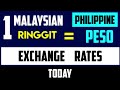 1 MALAYSIAN RINGGIT TO PHILIPPINE PESO EXCHANGE RATES TODAY 24 JUNE 2024