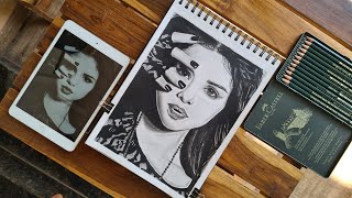 Selena Gomez | charcoal & graphite sketch