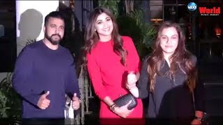 Fitness Queen Shilpa Shetty with husband Raj Kundra Spotted at Soho House, Mumbai | HD Video