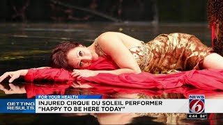 Injured Cirque Du Soleil performer 'Happy to be here today'