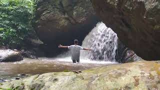 vadaparthi boys enjoyed at water falls