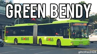 [SBST] Finally Repainted! - Singapore's First Two Lush Green Bendy Buses! - SMB8003A \u0026 SMB8006S