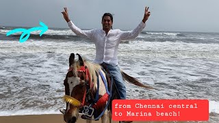 The Chennai city tour in Tamilnadu southern India! and Marina beach.