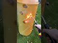 crackers vs water barrel shorts fireworks firecracker tricks