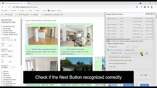 Define web scraper recipe in 60 seconds - scraping craigslist San Franciso apartment rental
