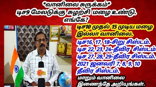 *வானிலை சுருக்கம்*டிச9 மேலடுக்கு சுழற்சிமழை உண்டு. எங்கே?  டிசம்பர் 09 செல்வகுமார் வானிலை அறிக்கை