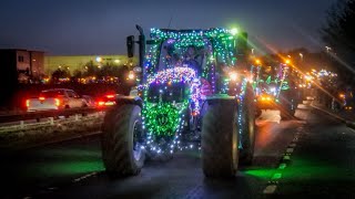 Archers Festive Tractor 2024 - Rugby Town Centre - Raw Sound