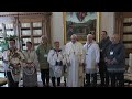 Metis and Inuit residential school survivors and leaders meet with Pope Francis at the Vatican