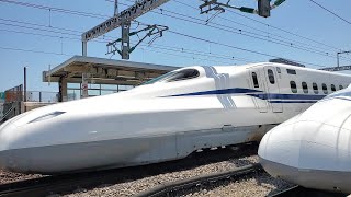 【東海道新幹線】小田原駅のカーブを高速通過！！