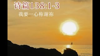 诗篇 138:1-3 诗歌 | 我要一心称谢祢 || 听唱记圣经经文 | Susan Toh Music