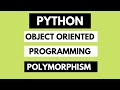 Polymorphism | Python Object Oriented Programming (OOP) For Beginners || Python Tutorial #11