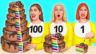 100 Layers of Food Challenge | Crazy Challenge by Multi DO Challenge
