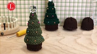 LOOM KNITTING Christmas Tree Ornament Project Pattern (Round Loom)