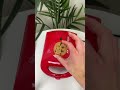 Woman makes cookies snack with waffle iron  #Shorts