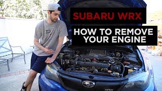 How to Remove a Subaru WRX engine part 1