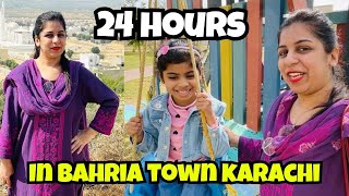 Life of Bahria Town Karachi 🤗 | Walking tour \u0026  Explore Bahria Town Park  | Fun \u0026 Entertainment Vlog