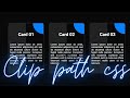 Clip Path Css3 Card hover Animation | Css Clip Path Tutorial