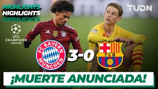HIGHLIGHTS | Bayern München 3-0 Barcelona | Champions League 21/22 - J6 | TUDN