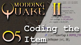 Modding Quake 2: Coding the Pickup Item into the Engine
