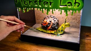 How to Make Zombie Snail Diorama / Resin Art / Polymer Clay