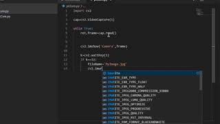part 3 - Python Face Recognition (how to save an image using OpenCV)