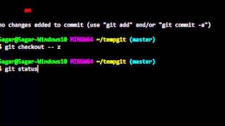 How to revert the file changes in working directory in git