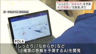 「しっとり」「なめらか」AIで判断し化粧品を開発(2021年10月7日)