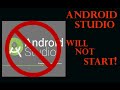 Android Studio Won't Start | SOLVED!   java.lang.ClassNotFoundException: